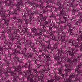 11/0 Preciosa Seed Beads Crystal C/L Neon Purple #01504